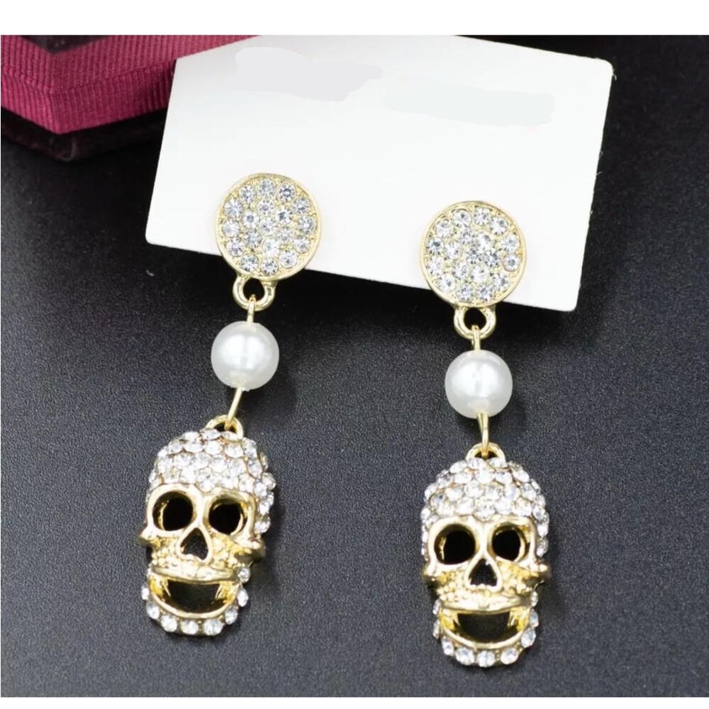 Funny Retro Skull Earrings